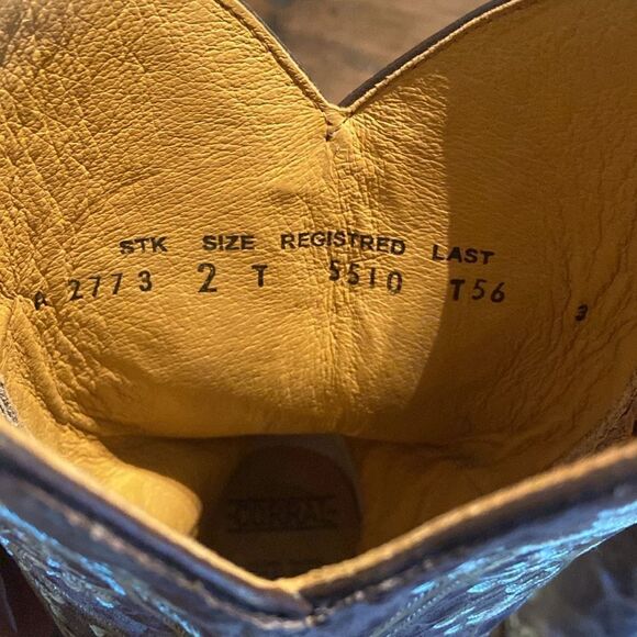 CORRAL KIDS' EMBROIDERED SQUARE TOE WESTERN BOOTS - Picture 9 of 14